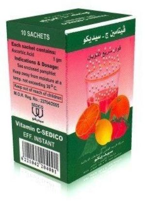 Picture of VITAMIN C PLUS SEDICO 10 EFF. SACHETS