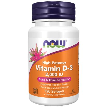 Picture of VITAMIN D-3 - 2000 I.U. 120 SOFTGELS (NOW)