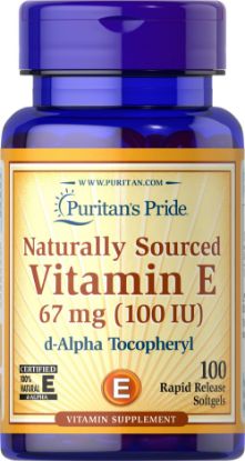 Picture of VITAMIN E-100 IU 100 SOFTGELS