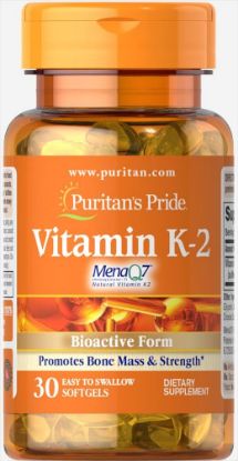 Picture of VITAMIN K-2 (MENAQ7) 50 MCG 30 SOFTGELS