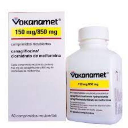 Picture of VOKANAMET 150MG/850MG 60 F.C. TABS.