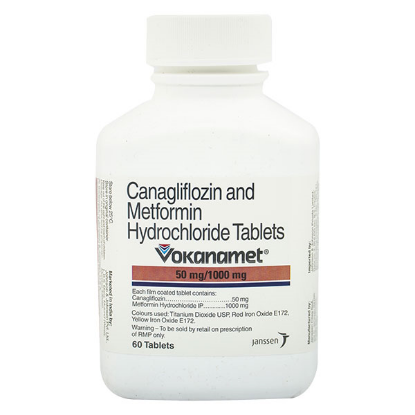 Picture of VOKANAMET 50MG/1000MG 60 F.C. TABS.