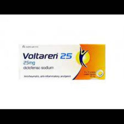 Picture of VOLTAREN 25MG 30 ENTERIC COATED TAB.