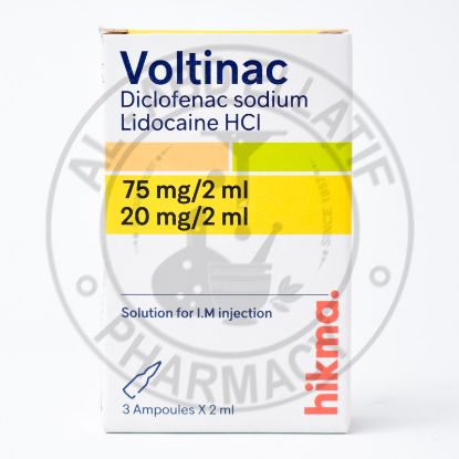 Picture of VOLTINAC 75/20 MG/2ML 3 I.M. AMPS.