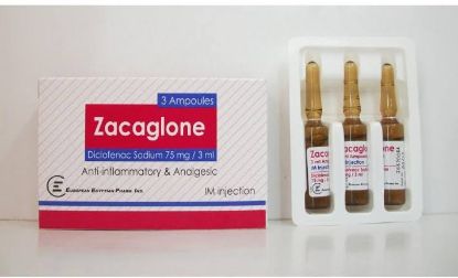 Picture of ZACAGLONE 75MG/3ML 3 AMP. FOR I.M. INJECTION