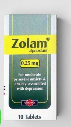 Picture of ZOLAM 0.25 MG 10 TABS.