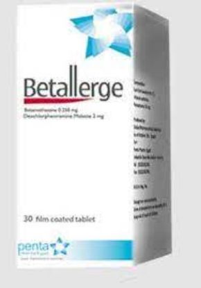 Picture of BETALLERGE 0.25/2 MG 30 TABS.