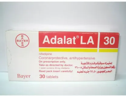 Picture of ADALAT LA 30MG 30 F.C. TABS.