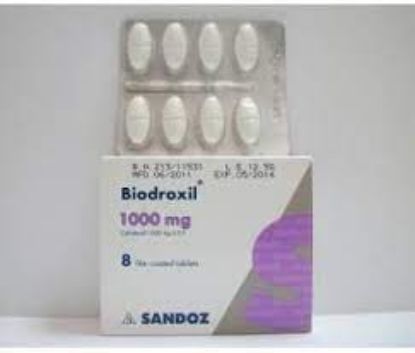 Picture of BIODROXIL 1 GM 8 F.C.TAB.