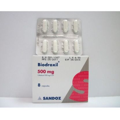 Picture of BIODROXIL 500MG 8 CAPS.