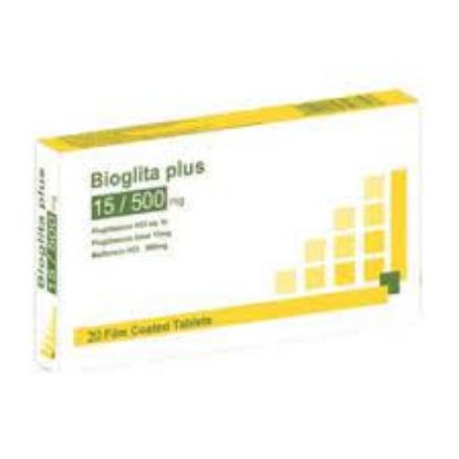 Picture of BIOGLITA PLUS 15/500MG 20 F.C.TABS.