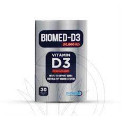 Picture of BIOMED-D3 10.000 I.U. 30 TABS.
