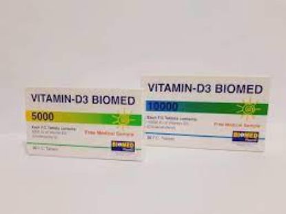 Picture of BIOMED-D3 5.000 I.U. 30 TABS.
