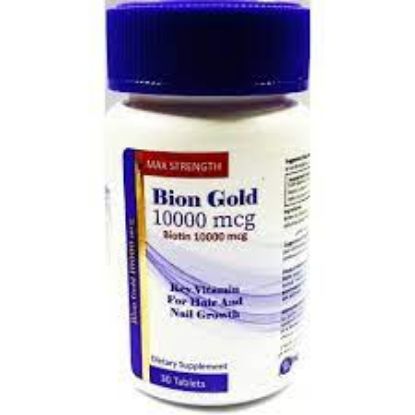 Picture of BION GOLD 10.000 MCG 30 TABS.
