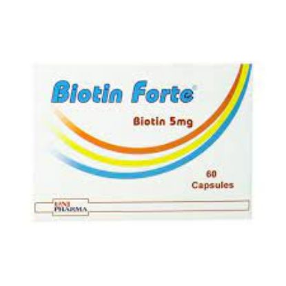 Picture of BIOTIN FORTE 5MG 60 CAPS.