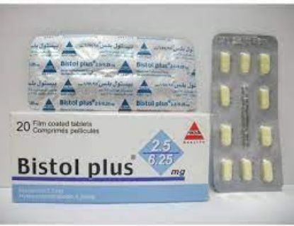 Picture of BISTOL PLUS 2.5/6.25MG 20 F.C.TAB.