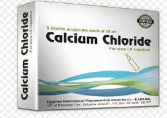 Picture of CALCIUM CHLORIDE 100MG/ML AMP.U.S.P.30