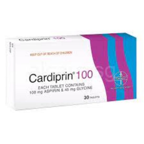 Picture of CARDIPRIN 100MG 30 ENTERIC COATED TAB.