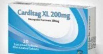 Picture of CARDITAG XL 200 MG  20 S.R.F.C.TABS.
