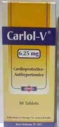 Picture of CARLOL-V 6.25MG 30 F.C.TAB