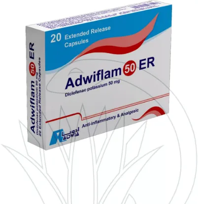 Picture of ADWIFLAM 50MG E.R. 30 CAPS.