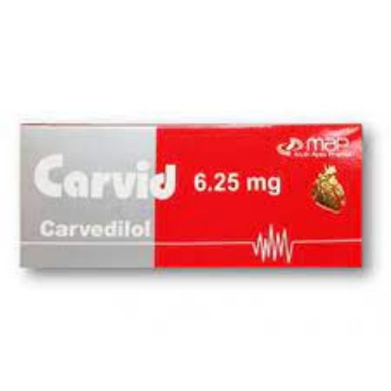 Picture of CARVID 6.25MG 20 TAB.