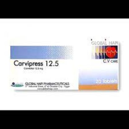 Picture of CARVIPRESS 12.5MG 20 TAB.