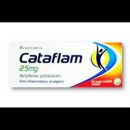 Picture of CATAFLAM 25 MG 20 SUGAR C.TABS.