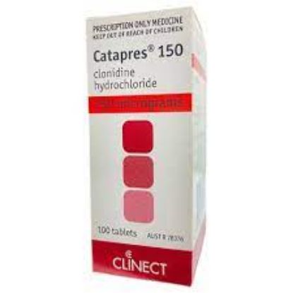Picture of CATAPRES(CATAPRESAN) 100 MCG 100 TABS.(ILLEGAL IMPORT)