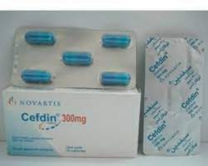 Picture of CEFDIN 300MG 10 CAPS.