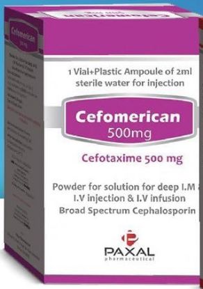 Picture of CEFOMERICAN 500 MG I.M./I.V. VIAL