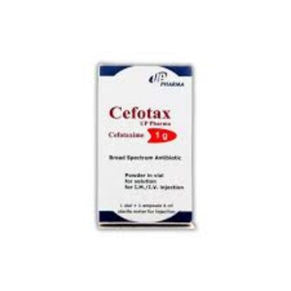 Picture of CEFOTAX (UP PHARMA) 1 GM IV/ IM VIAL