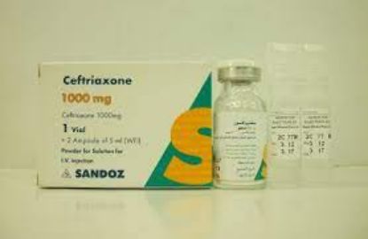 Picture of CEFTRIAXONE-SANDOZ 1 GM I.V. VIAL