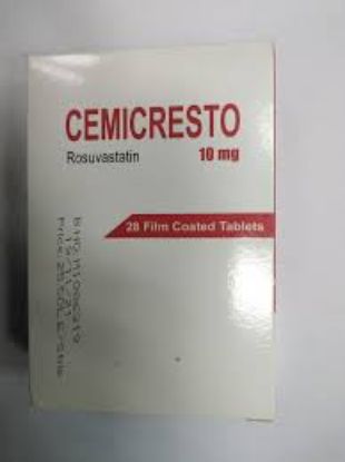 Picture of CEMICRESTO 10 MG 28 F.C. TABS.