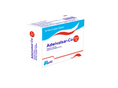 Picture of ADWIVALSAR-CO 160/25MG 10 SCORED F.C. TAB.