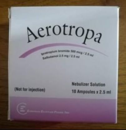 Picture of AEROTROPA NEBULIZER SOLN. 10 AMP. 2.5ML