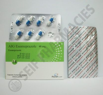 Picture of AIG ESOMEPRAZOLE 40 MG 14 CAPS.
