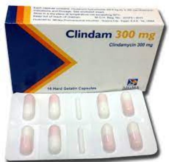Picture of CLINDAM 300 MG 16 CAPS.
