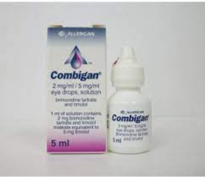 Picture of COMBIGAN 2MG+5MG/ML EYE DROP 5 ML