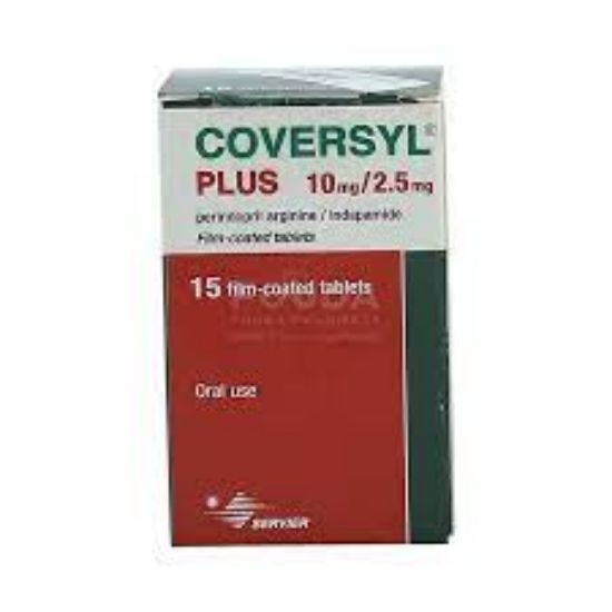 Picture of COVERSYL PLUS 10/2.5 MG 15 TABS.