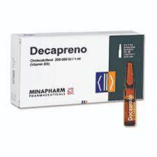 Picture of DECAPRENO 200.000 I.U / 1 ML SOL. FOR I.M / ORAL 2 AMPS.