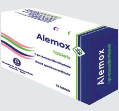Picture of ALEMOX 1 GM 12 F.C.TABS.