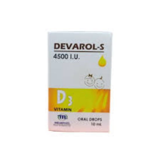 Picture of DEVAROL-S 4500 I.U / ML ORAL DROPS 10 ML