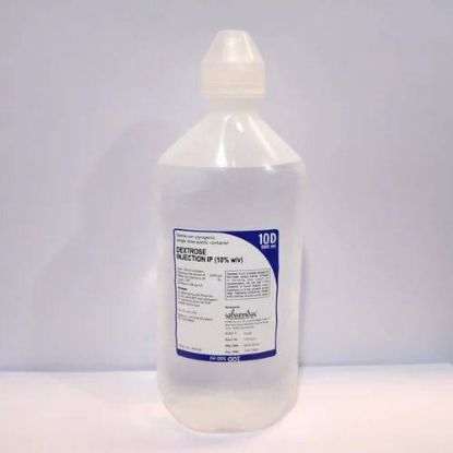 Picture of DEXTROSE 10% (ALLMED) I.V. INF. 500 ML (RUBBER CAP)