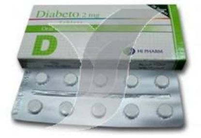 Picture of DIABETO 2 MG 20 TAB.