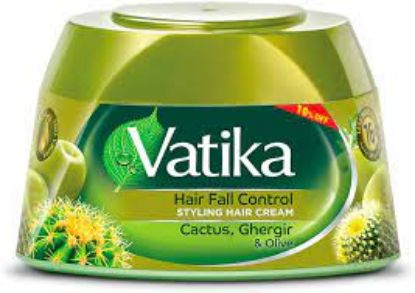 Picture of Dabur Vatika Naturals Hair Fall Control Styling Hair Cream with Cactus & Olive 125 ml ( Discount 15% )