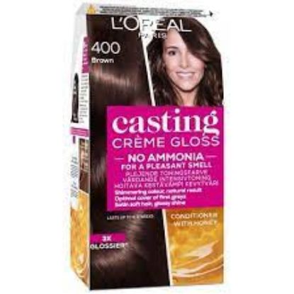 Picture of L'Oreal Paris Casting Creme Gloss Semi-Permanent Hair Colour - 400 Dark Brown