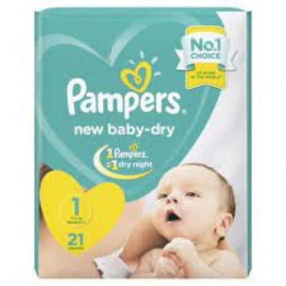 Picture of Pampers baby dry new born - 21 diapers