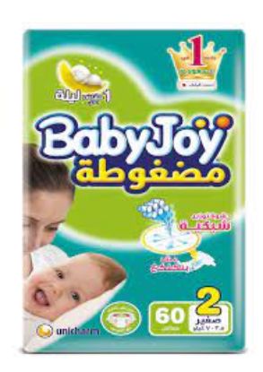 Picture of Babyjoy Diapers, Small Size 2, 60 Pieces