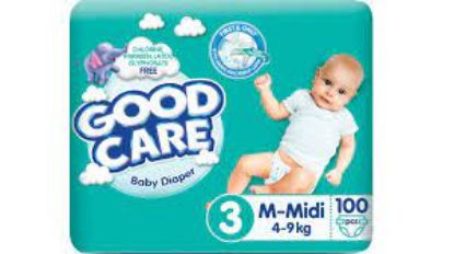 Picture of Good Care Baby Diapers - Mega Pack - Midi Size 3 - 100 Pieces